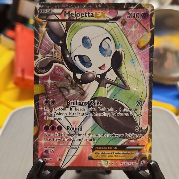Pokemon Other - Pokémon TCG Meloetta EX Full Art Ultra Rare Card RC25/RC25